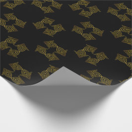 ゴールデンラインフラワーペタル ラッピングペーパー