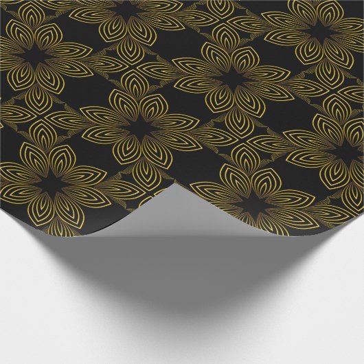 ゴールデンラインフラワーペタル ラッピングペーパー (角)