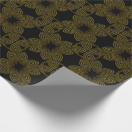 ゴールデンラインフラワーペタル ラッピングペーパー