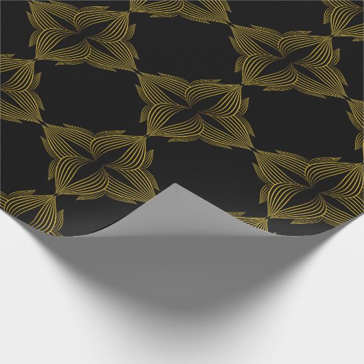 ゴールデンラインフラワーペタル ラッピングペーパー (角)