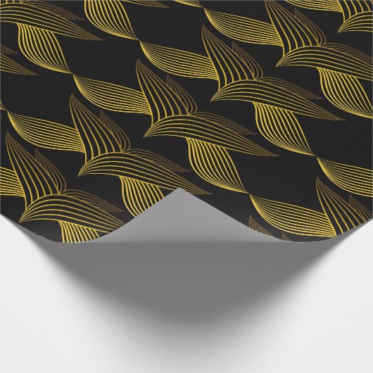 ゴールデンラインフラワーペタル ラッピングペーパー (角)