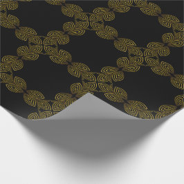 ゴールデンラインフラワーペタル ラッピングペーパー