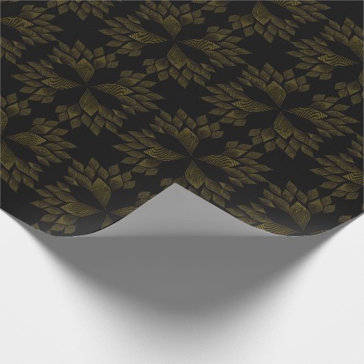 ゴールデンラインフラワーペタル ラッピングペーパー (角)