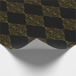 ゴールデンラインフラワーペタル ラッピングペーパー