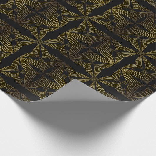 ゴールデンラインフラワーペタル ラッピングペーパー (角)