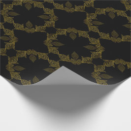 ゴールデンラインフラワーペタル ラッピングペーパー