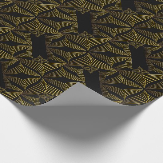 ゴールデンラインフラワーペタル ラッピングペーパー (角)