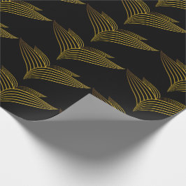 ゴールデンラインフラワーペタル ラッピングペーパー