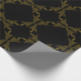 ゴールデンラインフラワーペタル ラッピングペーパー