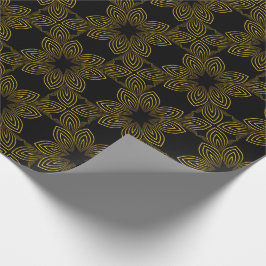 ゴールデンラインフラワーペタル ラッピングペーパー