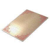 ゴールデンライン大きなメモ帳 ノートパッド (アングル)