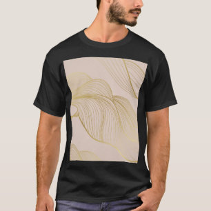 ゴールデンライン:高級ヴィンテージパターン。 Tシャツ