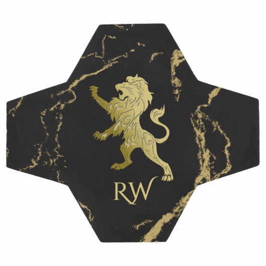 ゴールデンライ王室のオンモノグラム サッカーボール (フラット)