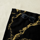 ゴールデンライ王室のオンモノグラム ビーチタオル (インサイチュ)