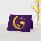 ゴールデンラクダ – 写真の追加 カード (黄色い花)