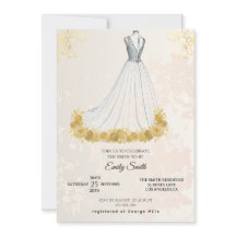 ゴールデンラグジュアリーエレガントグラムブライダルシャワー