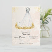 ゴールデンラグジュアリーエレガントグラムブライダルシャワー 招待状 (スタンド正面)