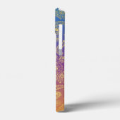 ゴールデンラグジュアリーペイズリーオンブルー、パープル、オレンジ Case-Mate iPhoneケース (裏面 / 左)