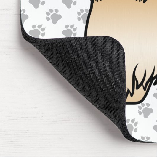 ゴールデンラサアップソカワイカートゥートカートゥーンドッグイラストレーション マウスパッド (コーナー)