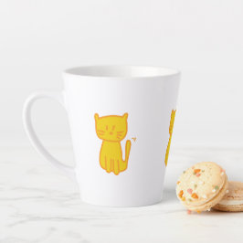 ゴールデンラッキーキャットドードル カフェラテマグ