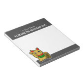 ゴールデンラッキーパーソナライズされたネコ ノートパッド (アングル)