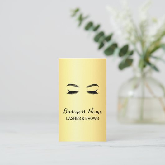 ゴールデンラッシュズ&ブローズ美しいサロン ロイヤリティカード (スタンド正面)