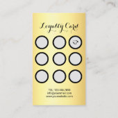 ゴールデンラッシュズ&ブローズ美しいサロン ロイヤリティカード (裏面)