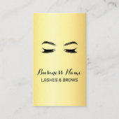 ゴールデンラッシュズ&ブローズ美しいサロン ロイヤリティカード (正面)