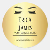 ゴールデンラッシュズ&ブロー美しいサロン ラウンドシール (正面)