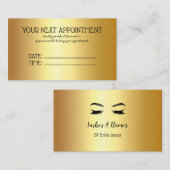 ゴールデンラッシュズ&ブロー美しいサロン 予約カード (正面/裏面)