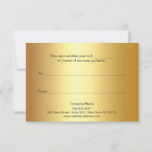 ゴールデンラッシュ&ブロー美しいサロンギフト証明書 (裏面)