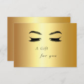 ゴールデンラッシュ&ブロー美しいサロンギフト証明書 (正面/裏面)