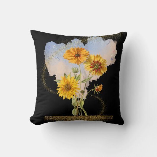 ゴールデンラディエンス（黒） クッション (正面)