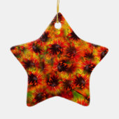 ゴールデンラドベキアスクリスマスオーナメント セラミックオーナメント (正面)