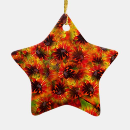 ゴールデンラドベキアスクリスマスオーナメント セラミックオーナメント (裏面)