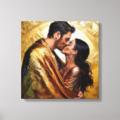 ゴールデンラバー❤️ズポートレートインスパイアデザイン キャンバスプリント (正面)