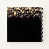 ゴールデンラパーソナライズされたイト ノートブック (裏面)