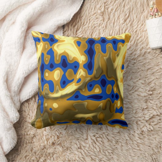 ゴールデンラピスラズリカラー クッション (ブランケット)