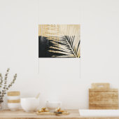 ゴールデンラフィア – パームフロンズ ポスター (キッチン)