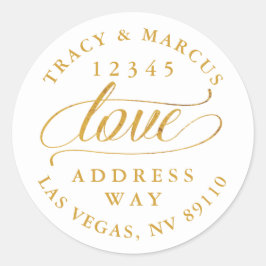 ゴールデンラブカップル結婚ズの住所 ラウンドシール