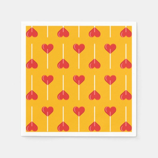 ゴールデンラブスクーカーズレッド スタンダードカクテルナプキン (正面)