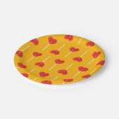 ゴールデンラブスクーカーズレッド ペーパープレート (アングル)