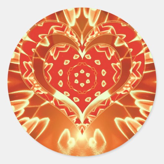 ゴールデンラブステッカー ラウンドシール (正面)