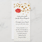 ゴールデンラブハートとバラ結婚ズ 招待状 (裏面)