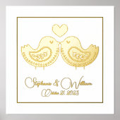 ゴールデンラブバードカスタムズ文字 箔ポスター (正面)