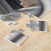 ゴールデンラブラドールインバックビュー鏡 ジグソーパズル (側面)