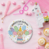 ゴールデンラブラドールドッグバースデーパーティー紙プレート ペーパープレート (パーティー)