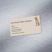 ゴールデンラブラドールドッグペットアニマルビジネスカードマグン マグネット名刺 (インサイチュ)