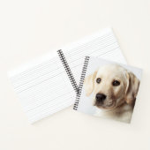 ゴールデンラブラドールパピークローズアップ ノートブック (内部)