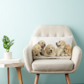 ゴールデンラブラドールパピーパイル ランバークッション (椅子)